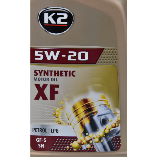 Моторна олива K2 XF 5W-20 1 л на SsangYong Korando