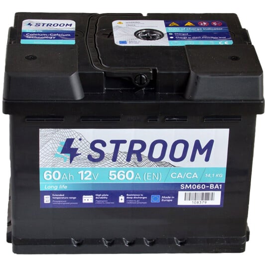 Акумулятор Stroom 6 CT-60-L Long Life SM060-BA1