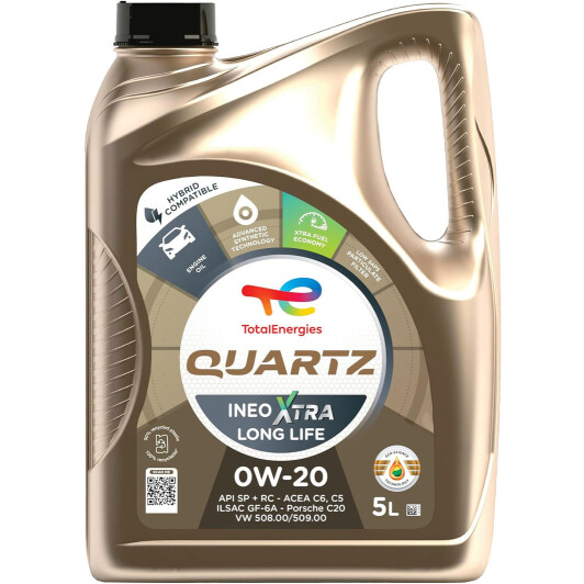 Моторное масло Total Quartz Ineo Xtra Long Life 0W-20 5 л на Lexus ES