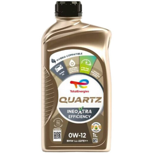 Моторное масло Total Quartz Ineo Xtra Efficiency 0W-12 1 л на Audi Q5