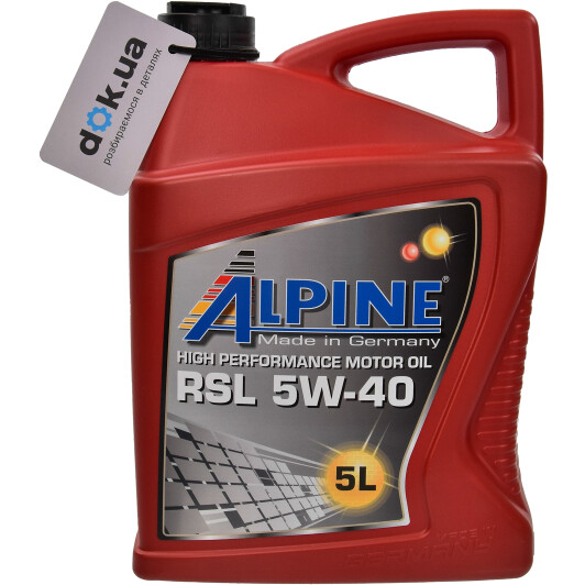 Моторна олива Alpine RSL 5W-40 5 л на Nissan Micra
