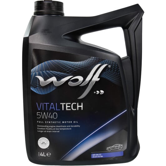 Моторна олива Wolf Vitaltech 5W-40 для Volkswagen Golf 4 л на Volkswagen Golf