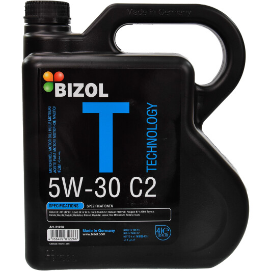 Моторна олива Bizol Technology C2 5W-30 4 л на Renault Koleos