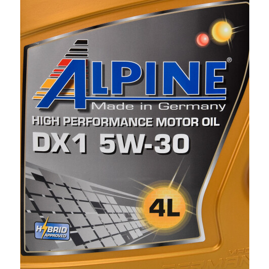 Моторное масло Alpine DX1 5W-30 4 л на Hyundai Atos