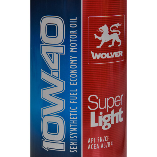Моторное масло Wolver Super Light 10W-40 1 л на Daihatsu Copen