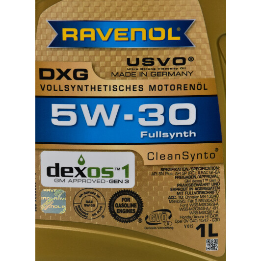 Моторна олива Ravenol DXG 5W-30 1 л на Dodge Durango