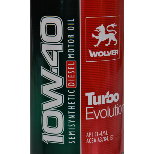 Моторна олива Wolver Turbo Evolution 10W-40 1 л на Kia Carnival