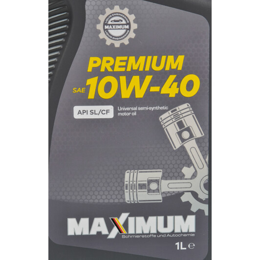 Моторное масло Maximum Premium 10W-40 1 л на Kia Opirus