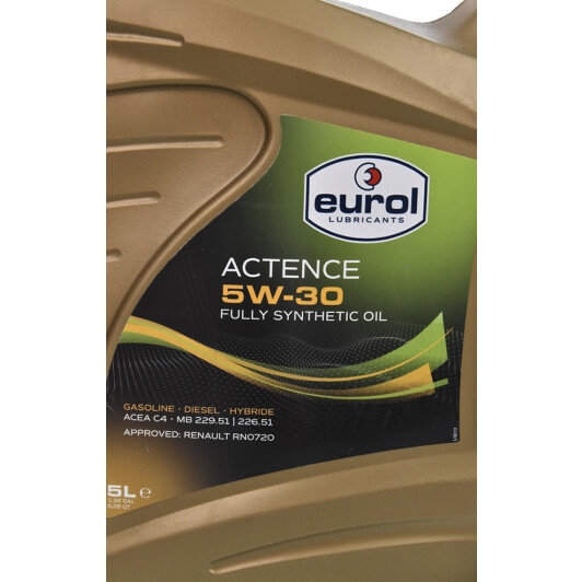 Моторное масло Eurol Actence 5W-30 5 л на Chevrolet Colorado