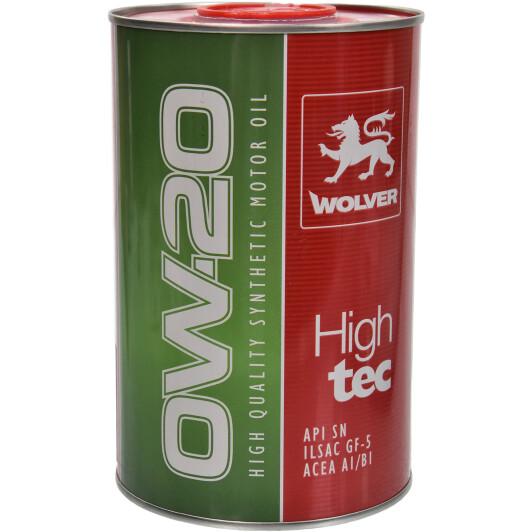 Моторное масло Wolver HighTec 0W-20 1 л на Peugeot 208