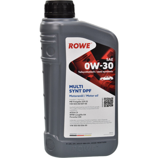 Моторна олива Rowe Multi Synt DPF 0W-30 1 л на Infiniti FX35