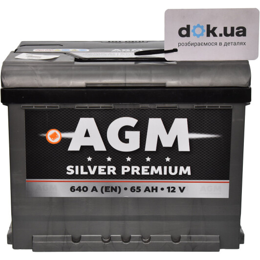 Аккумулятор AGM 6 CT-65-L Silver Premium AKBLU1054