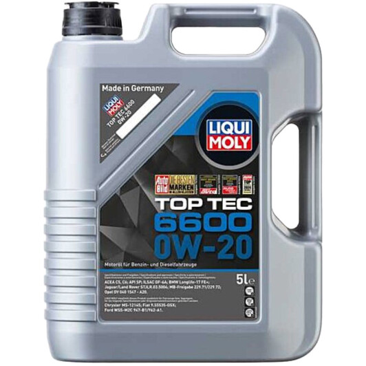 Моторное масло Liqui Moly Top Tec 6600 0W-20 5 л на Opel Adam