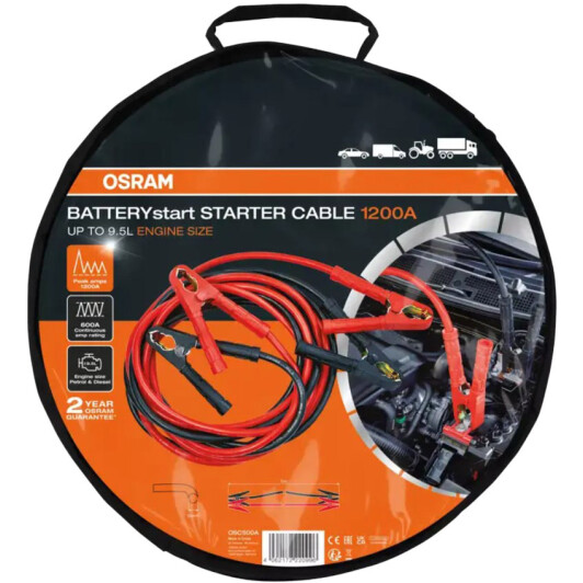 Дроти прикурювання Osram BatteryStart OSC500