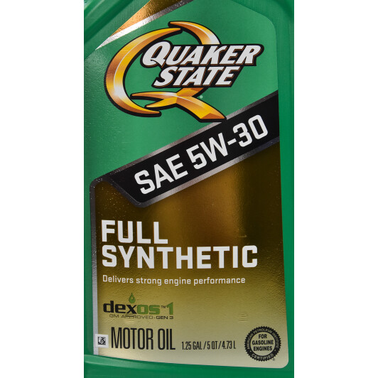 Моторное масло QUAKER STATE Full Synthetic 5W-30 4,73 л на Volvo XC60