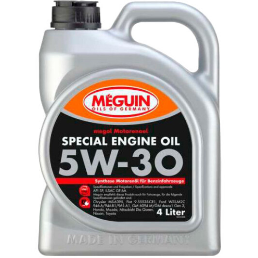 Моторна олива Meguin Special Engine Oil 5W-30 4 л на Porsche 968