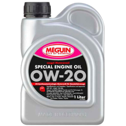 Моторное масло Meguin Special Engine Oil 0W-20 на Mazda 626