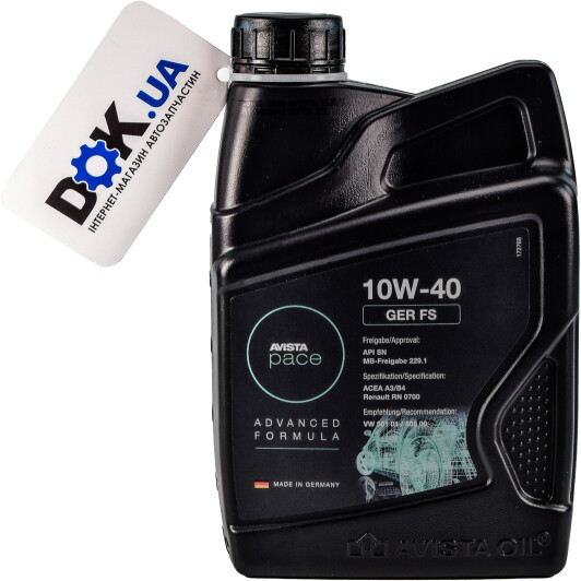 Масло AVISTA Pace GER FS 10W-40 1 л на Porsche Cayenne