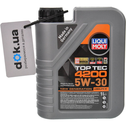 Масло Liqui Moly Top Tec 4200 5W-30 1 л на Chrysler 300C