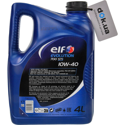 Масло Elf Evolution 700 STI 10W-40 4 л на Chrysler 300C