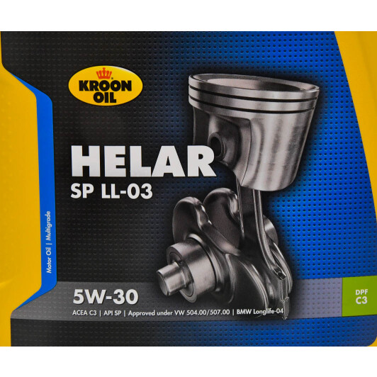 Олива Kroon Oil Helar SP LL-03 5W-30 для Mercedes A-Class 5 л на Mercedes A-Class