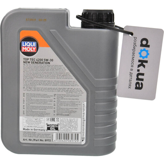 Масло Liqui Moly Top Tec 4200 5W-30 1 л на Chrysler 300C