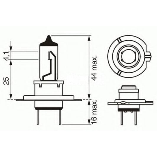 Автолампа Bosch H7 PX26d 55 W 1987302075