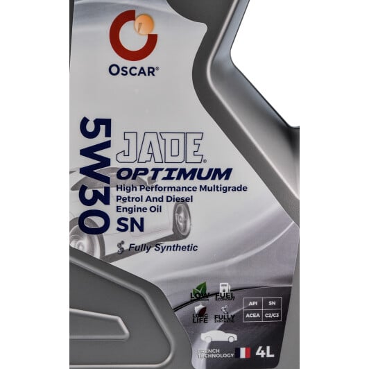 Моторное масло Oscar Jade Optimum 5W-30 4 л на Chevrolet Corvette