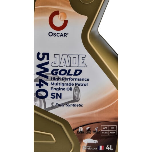 Моторное масло Oscar Jade Gold 5W-40 4 л на Toyota Previa