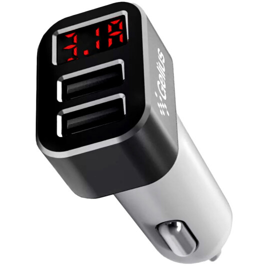 Usb зарядка в авто Gelius Pro Wolt LCD GP-CC005 79003