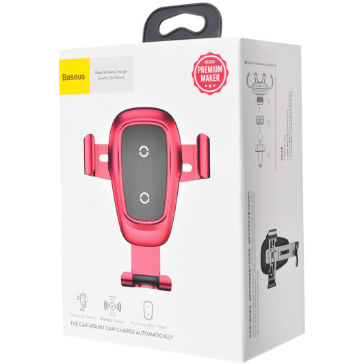 Тримач для телефона Baseus Metal Wireless Gravity WXYL-B09
