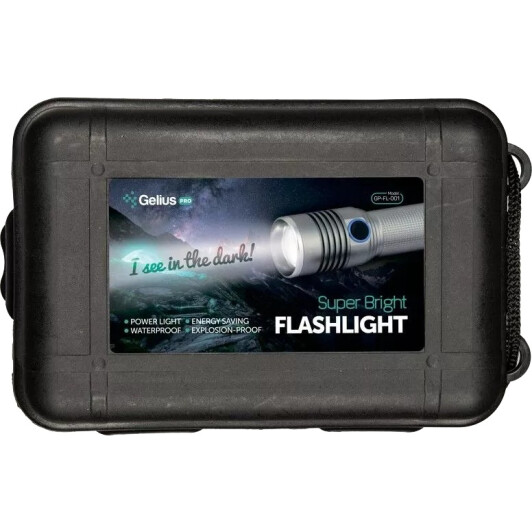 Ручний ліхтар Gelius Flashlight Super Bright FL-001GREY