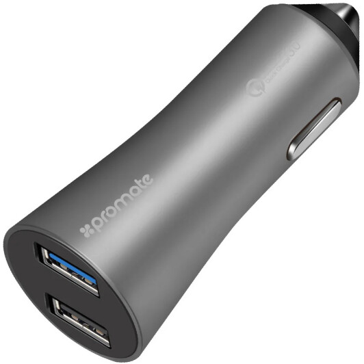 Usb зарядка в авто Promate ROBUST-QC3-GREY