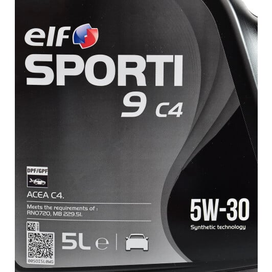 Моторное масло Elf Sporti 9 C4 5W-30 5 л на Ford Orion