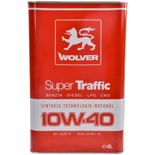 Моторное масло Wolver Super Traffic 10W-40 4 л на Honda CRX