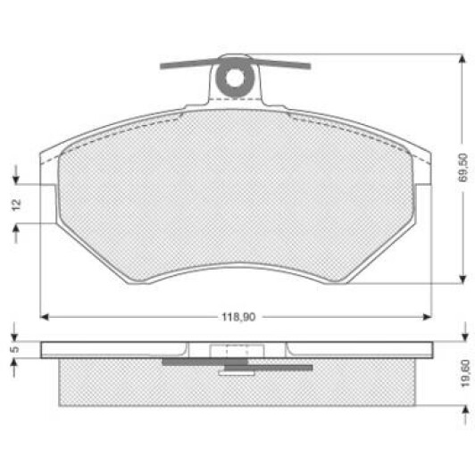 Гальмівні колодки Starline BDS052