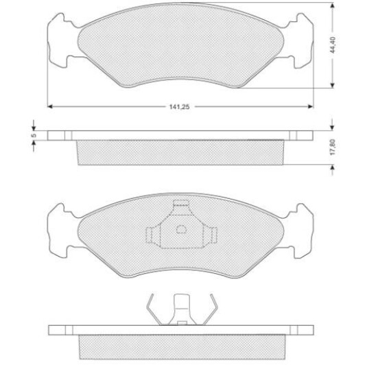 Тормозные колодки Starline BDS040