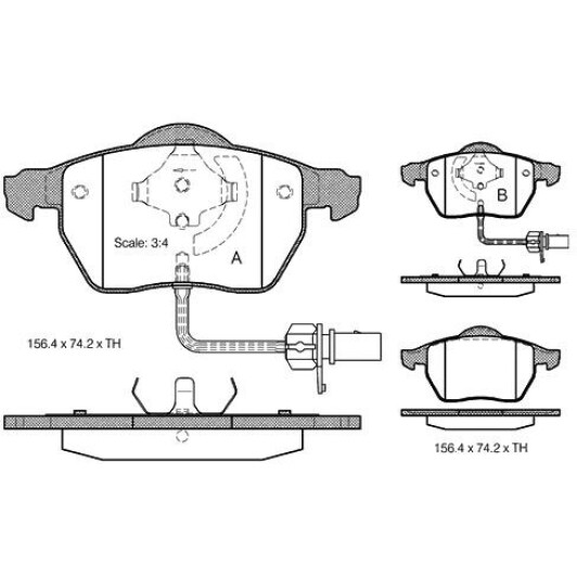 Тормозные колодки Starline BDS301