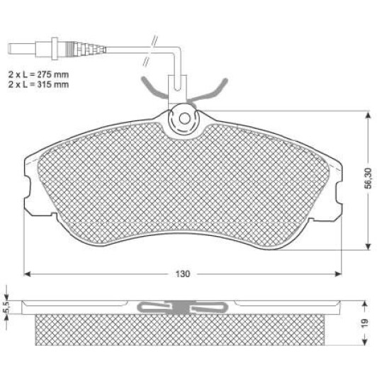 Тормозные колодки Starline BDS035