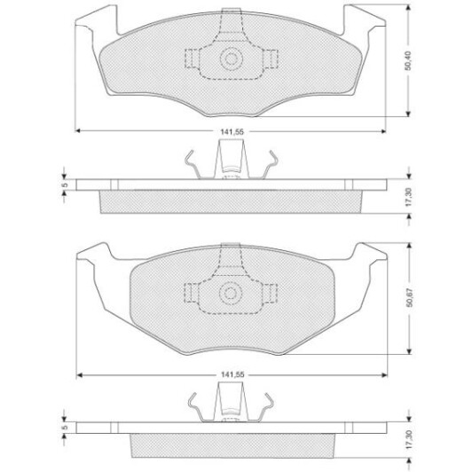 Гальмівні колодки Starline BDS006S