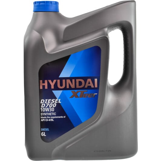 Моторное масло Hyundai XTeer Diesel D700 10W-30 6 л на Hyundai Stellar