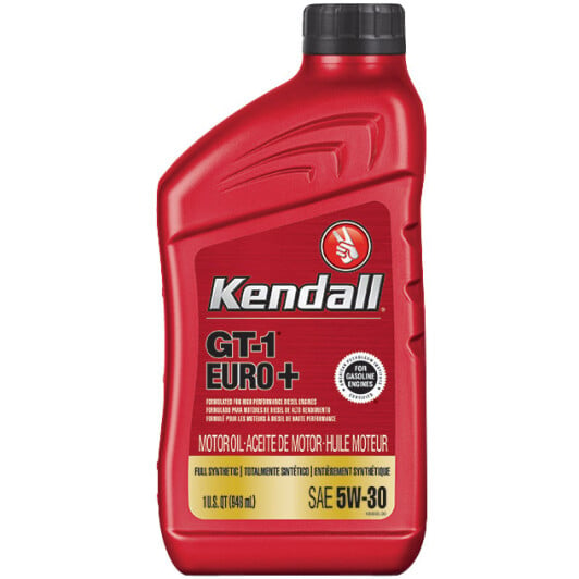 Моторна олива Kendall GT-1 EURO+ Premium Full Synthetic 5W-30 на Smart Forfour