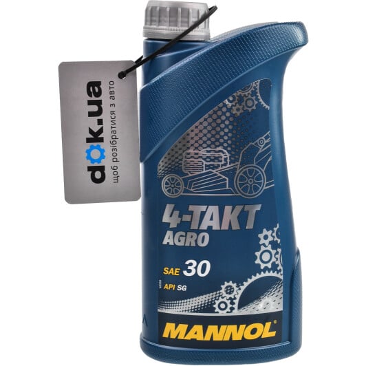 Моторна олива 4Т Mannol Agro SAE30 мінеральна 1 л
