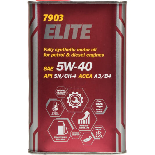 Моторное масло Mannol Elite (Metal) 5W-40 1 л на Alfa Romeo 146