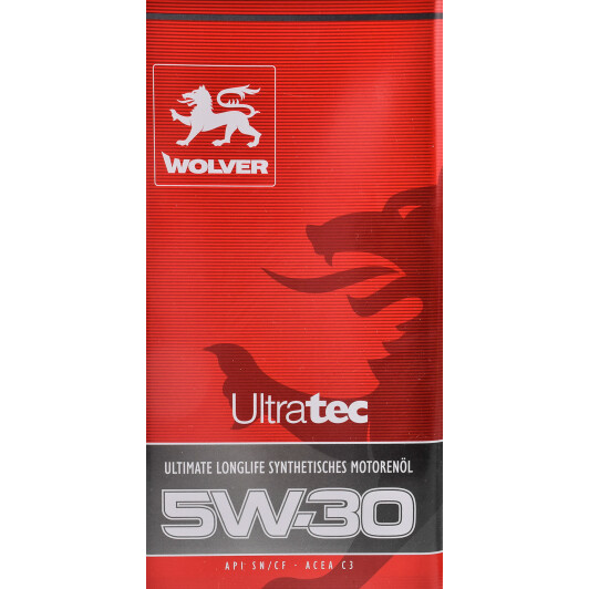 Моторна олива Wolver UltraTec 5W-30 5 л на SAAB 900