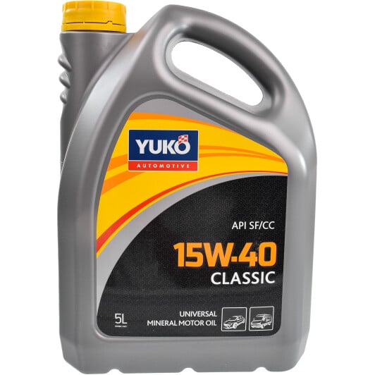 Моторное масло Yuko Classic 15W-40 5 л на Chevrolet Zafira