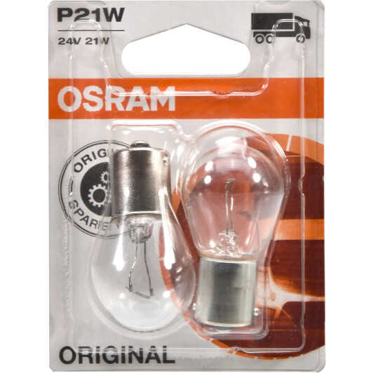 Автолампа Osram Original Line P21W BA15s 21 W прозора 7511-02B