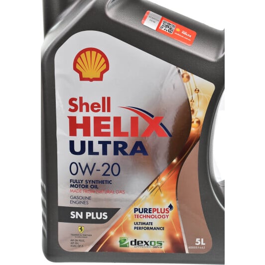 Моторное масло Shell Helix Ultra SN 0W-20 5 л на Opel Vivaro