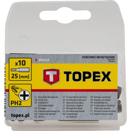 Набор бит Topex 39D314 10 шт.