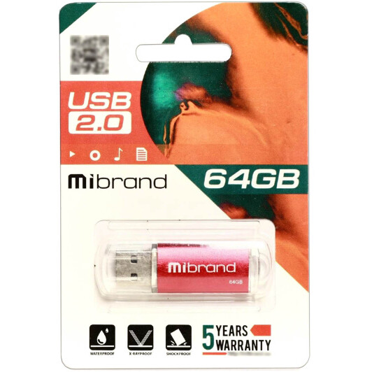 Флешка Mibrand Cougar 64 ГБ MI20CU64P1R